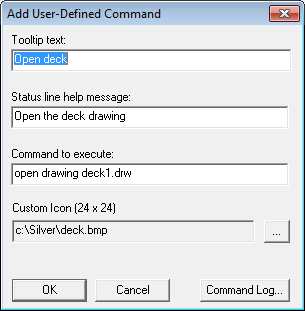 Adding a custom command to a panel